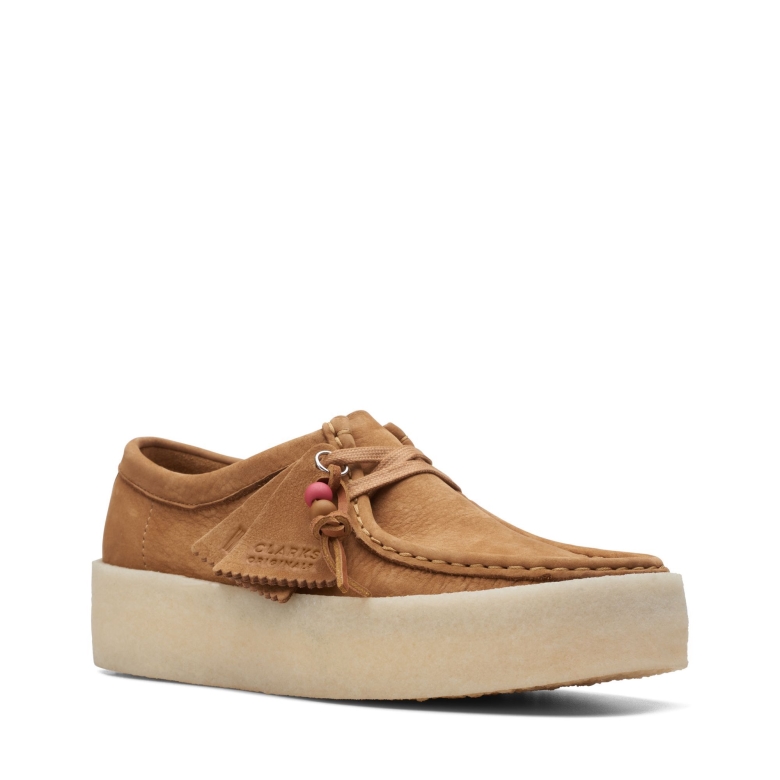 Braune Nubuk Wallabee Cup Clarks