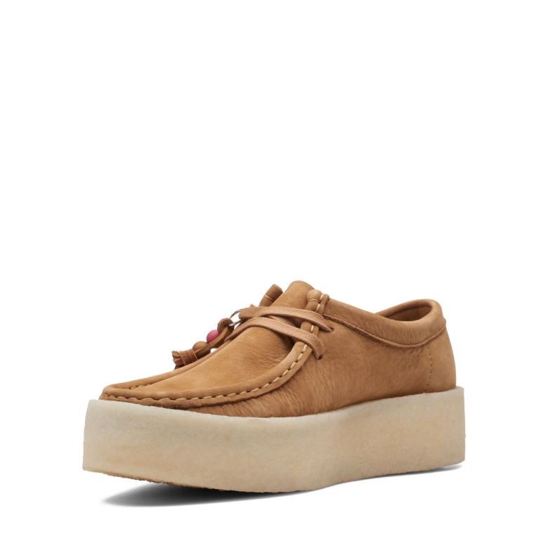 Braune Nubuk Wallabee Cup Clarks
