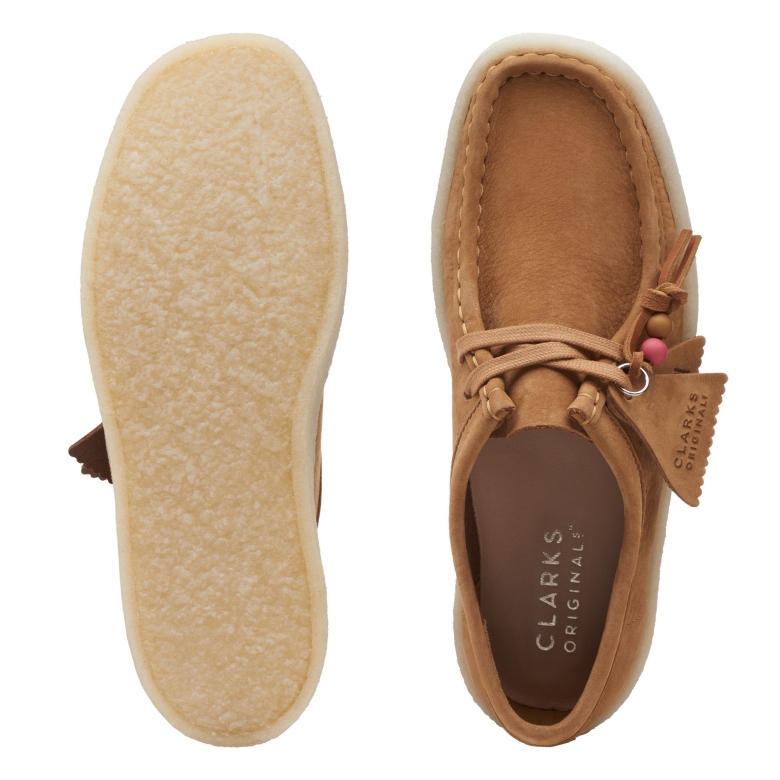 Braune Nubuk Wallabee Cup Clarks