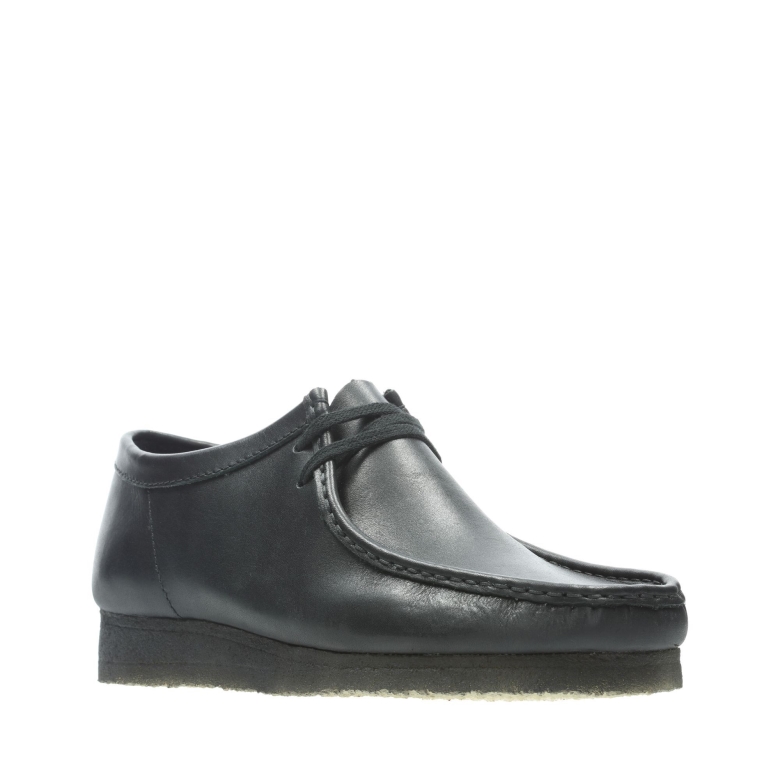 Clarks Wallabee Aus Schwarzem Leder