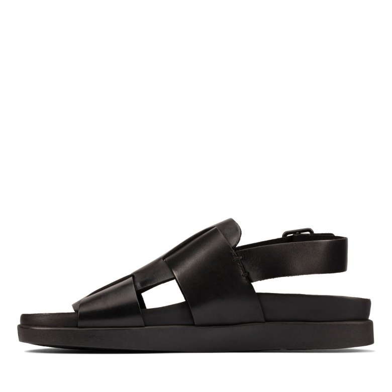 Schwarzes Clarks-sunderband Aus Leder