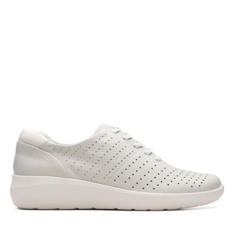 Weißes Leder Kayleigh Aster Clarks