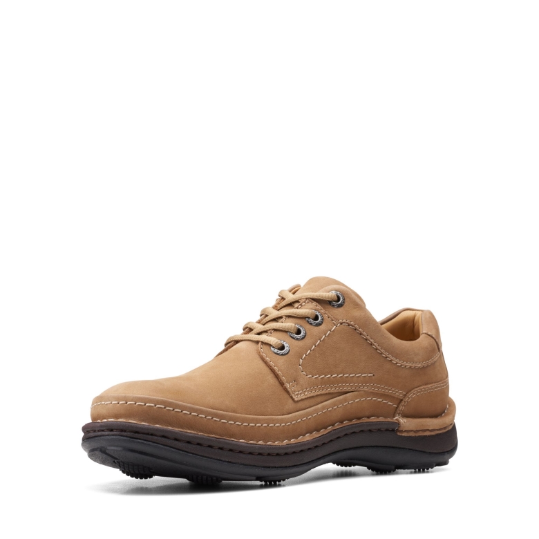 Clarks Sand Nubuk Natur Drei