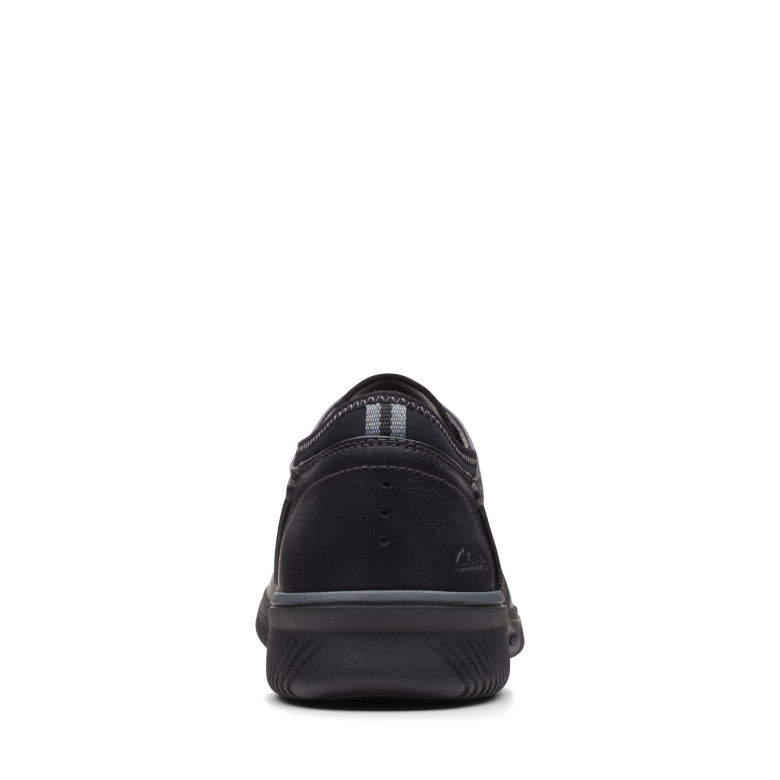 Donaway Plain Black Leather Clarks