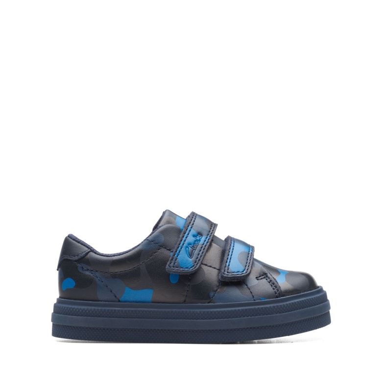 Navy Camo Clarks Nova Frühes T