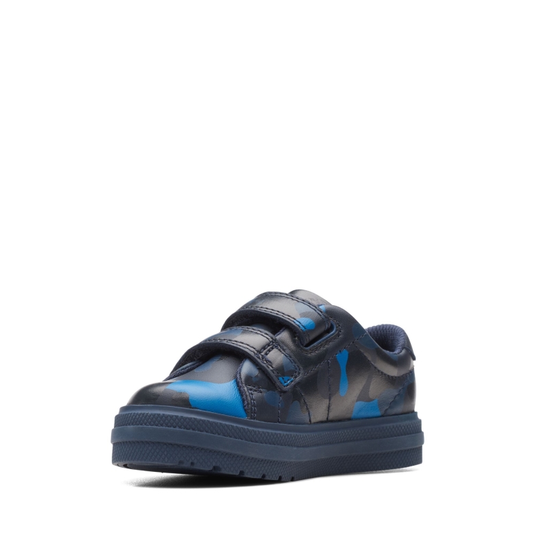 Navy Camo Clarks Nova Frühes T