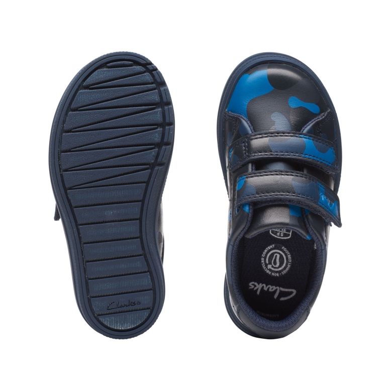 Navy Camo Clarks Nova Frühes T