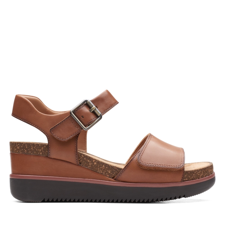 Clarks Lizby Strap Dunkelbraun Lea