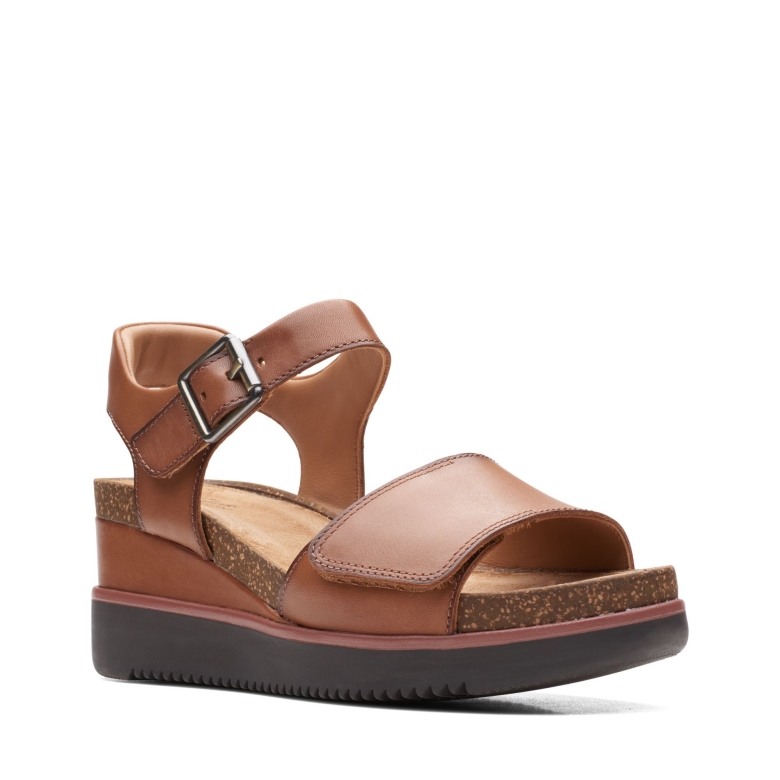 Clarks Lizby Strap Dunkelbraun Lea