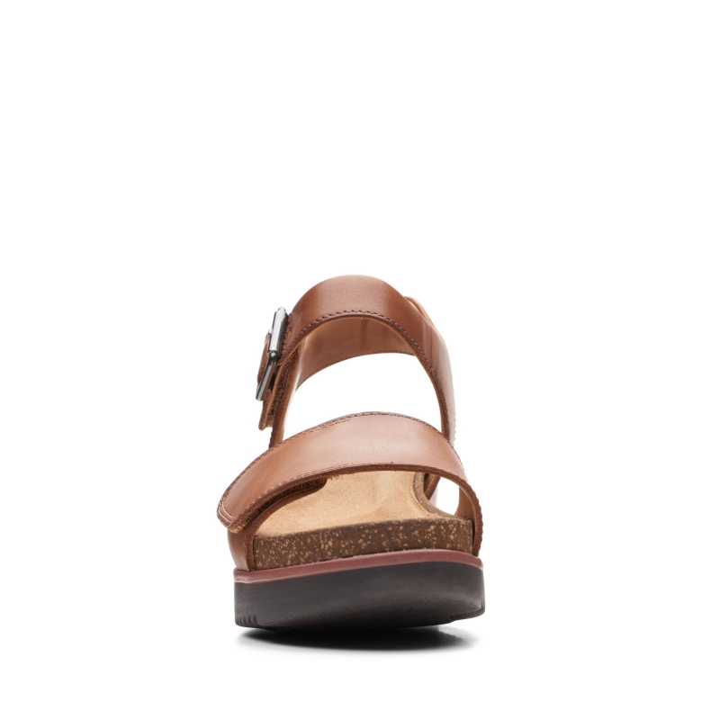 Clarks Lizby Strap Dunkelbraun Lea