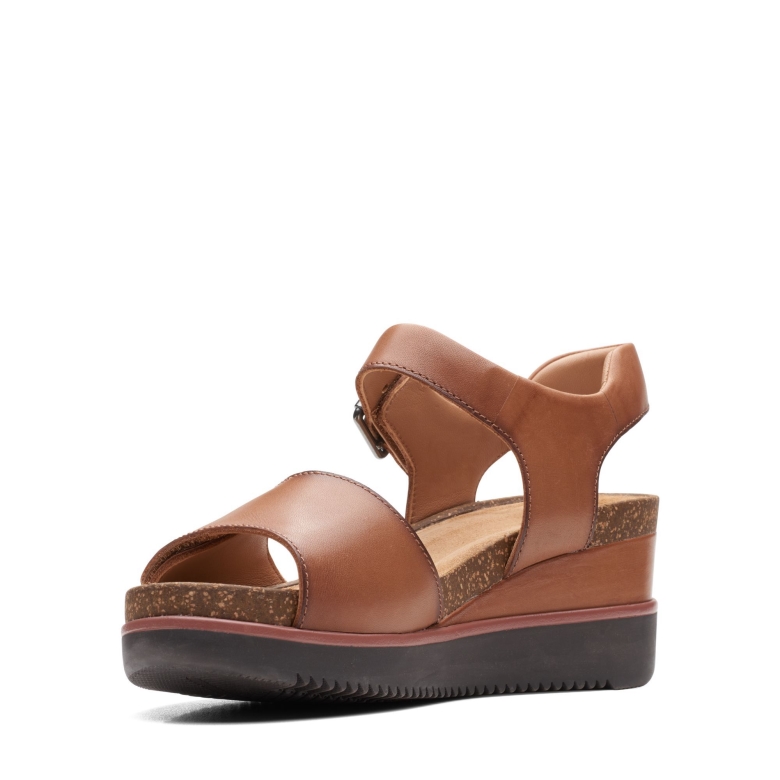 Clarks Lizby Strap Dunkelbraun Lea