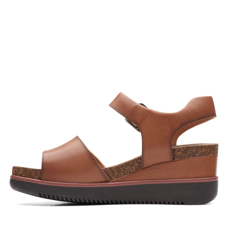 Clarks Lizby Strap Dunkelbraun Lea