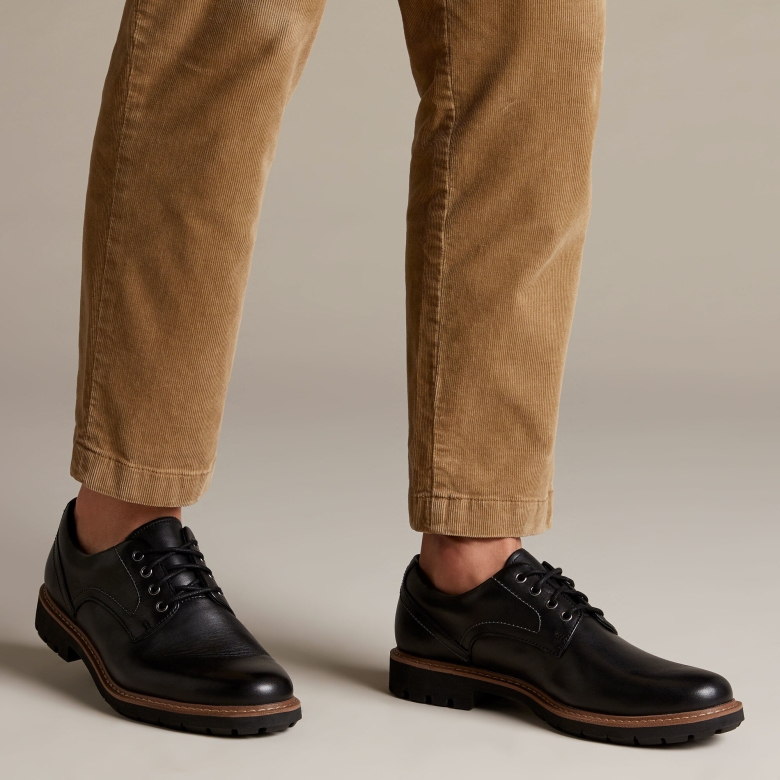 Batcombe Hall Schwarz Leder Clarks