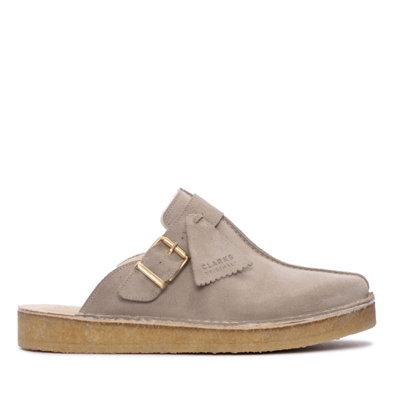 Clarks Beige Trek Mule