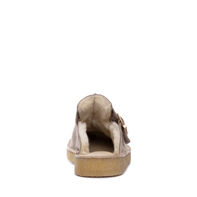 Clarks Beige Trek Mule