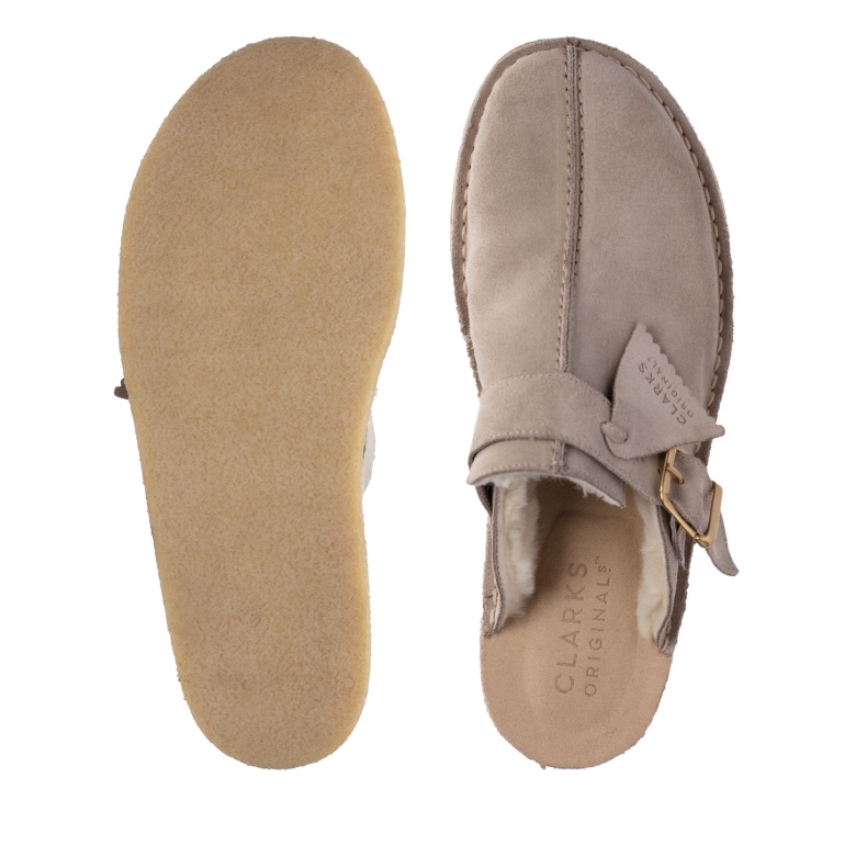 Clarks Beige Trek Mule