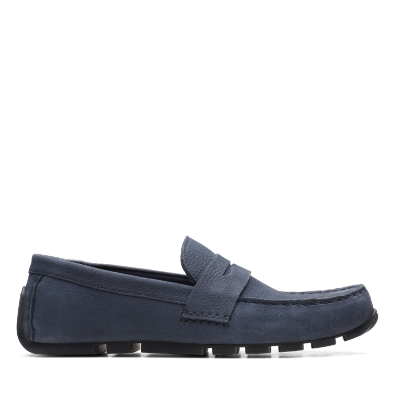 Oswick Bar Clarks Marineblaues Nubukleder