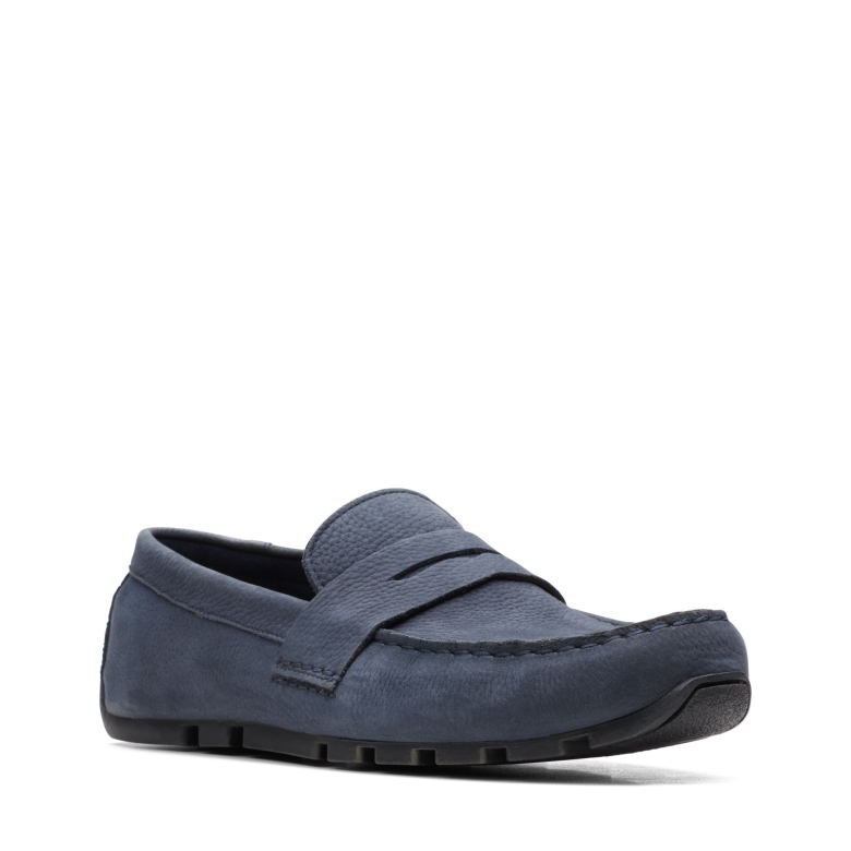 Oswick Bar Clarks Marineblaues Nubukleder