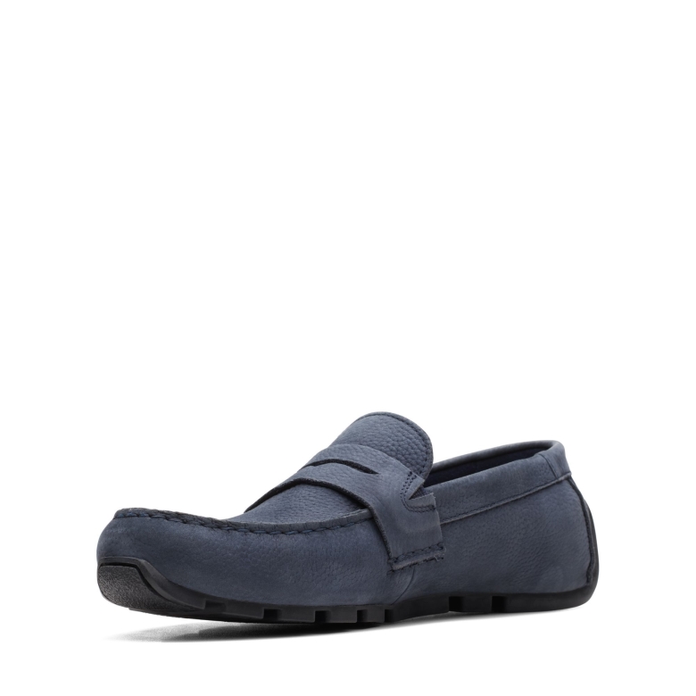 Oswick Bar Clarks Marineblaues Nubukleder