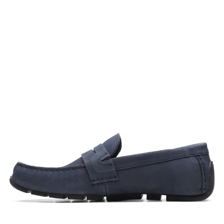 Oswick Bar Clarks Marineblaues Nubukleder