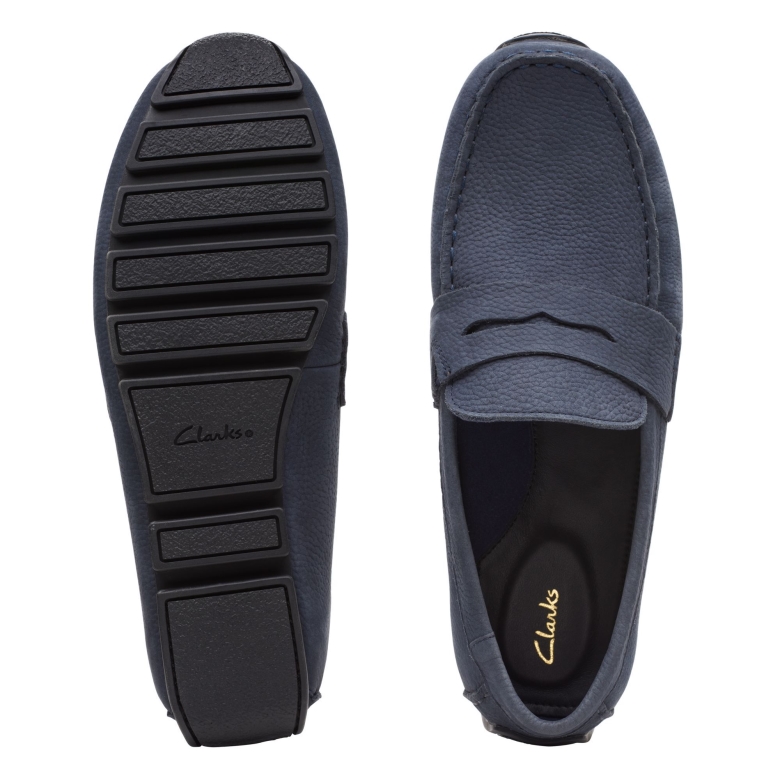 Oswick Bar Clarks Marineblaues Nubukleder