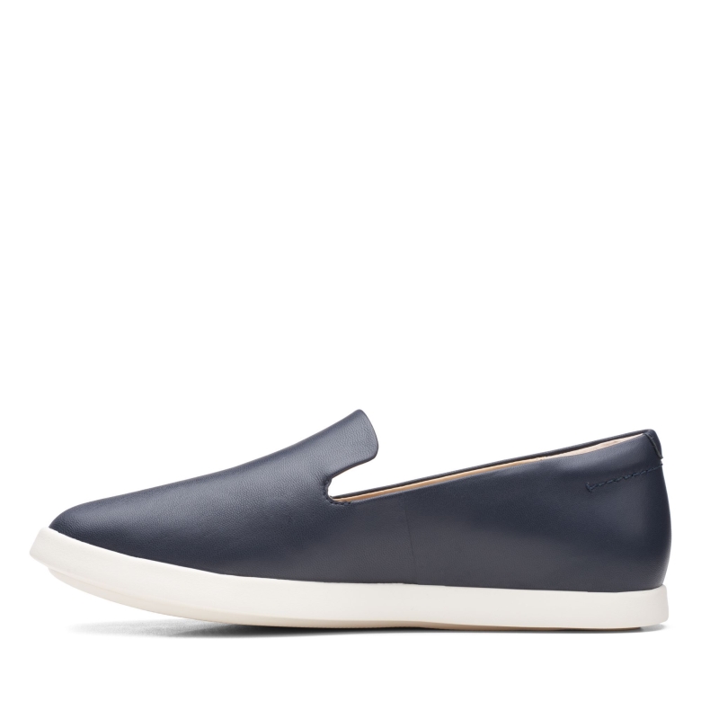Clarks Marineblaues Leder Ace Lite Lo