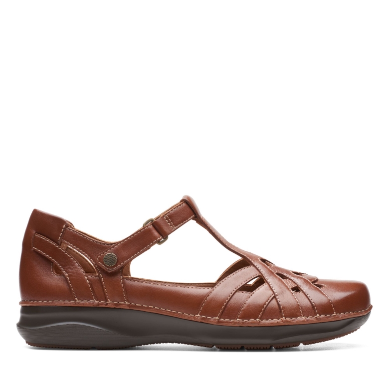 Clarks Dark Tan Lea Appley Way