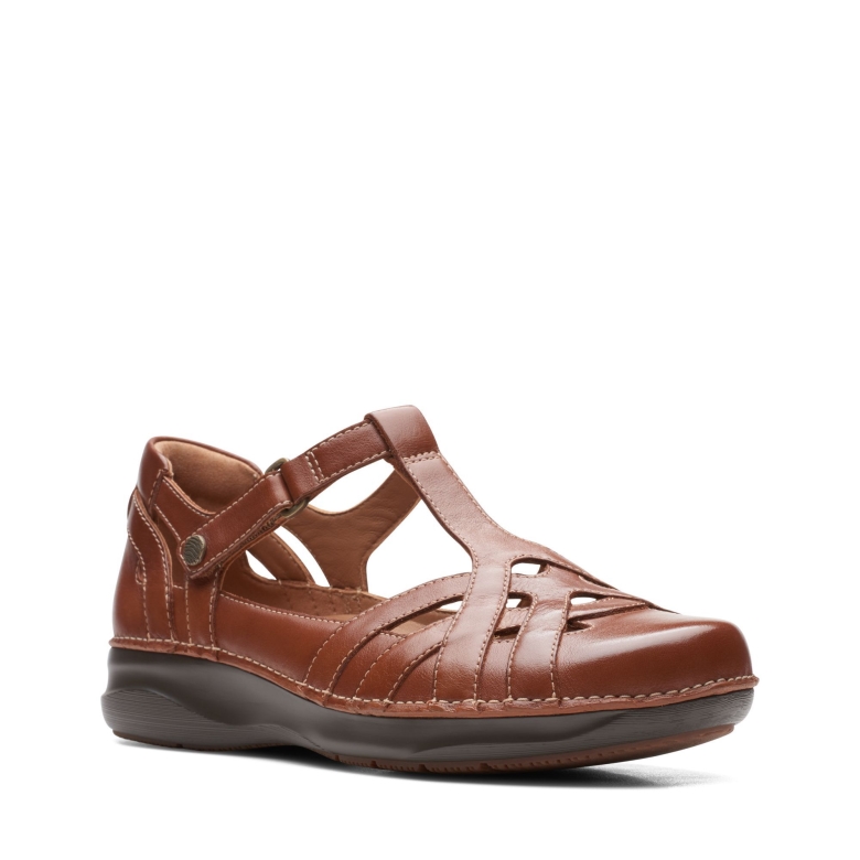 Clarks Dark Tan Lea Appley Way