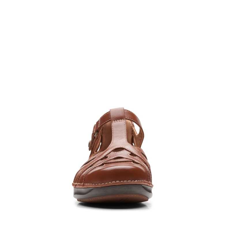 Clarks Dark Tan Lea Appley Way