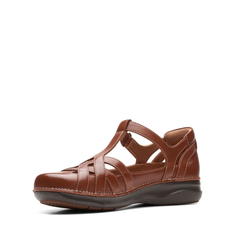 Clarks Dark Tan Lea Appley Way