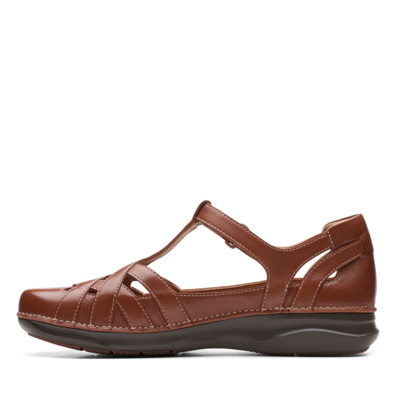 Clarks Dark Tan Lea Appley Way