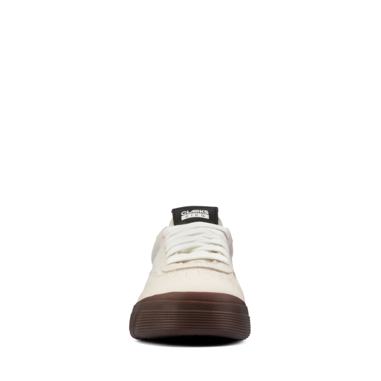 Cica Und Clarks Aus Weißem Wildleder
