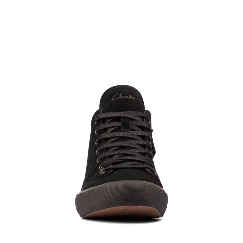 Schwarzes Wildleder Warm Gefüttert Aceley Zip Hi Clarks