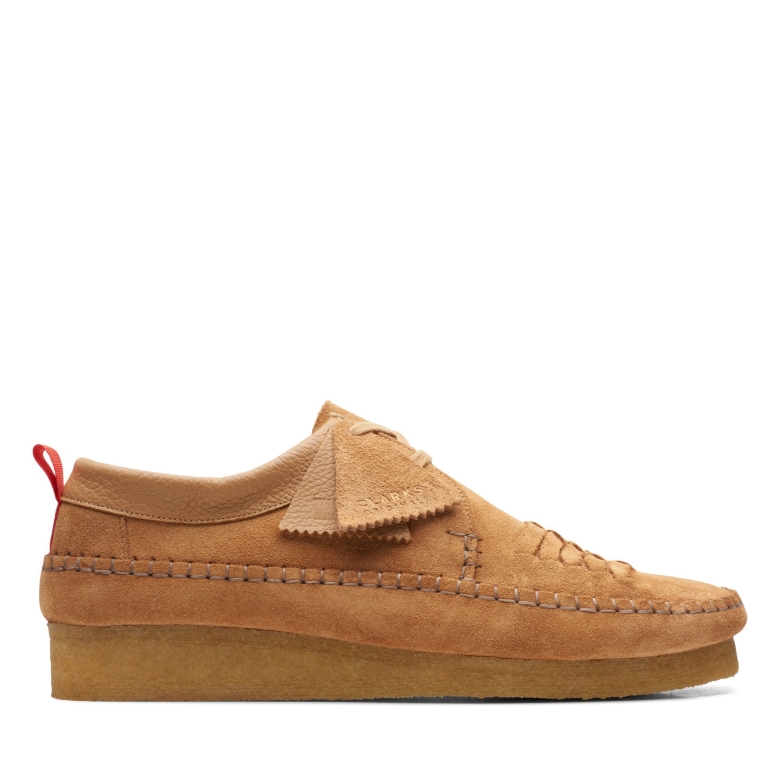 Weaver Schuss Hellbraune Wildleder Clarks