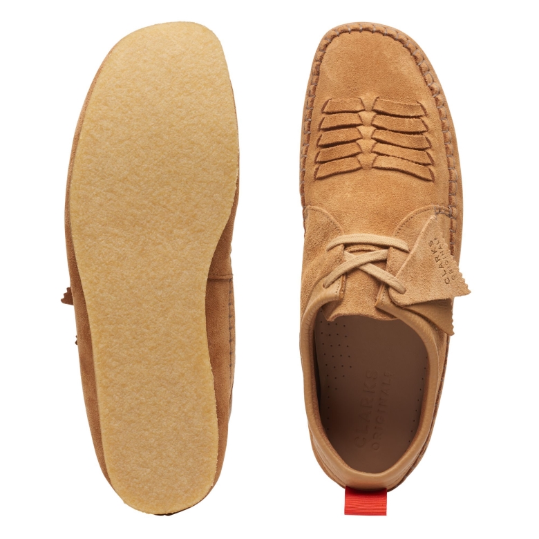 Weaver Schuss Hellbraune Wildleder Clarks