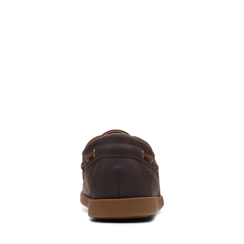 Clarks Ferius Coast Dunkelbraunes Leder