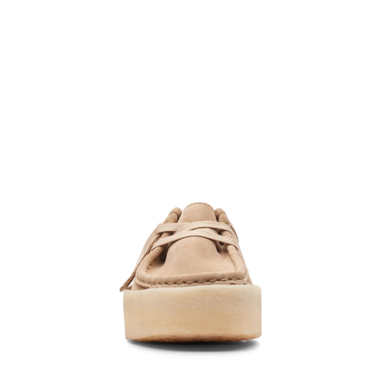 Wallabee Cup Lo Clarks Hellbraun Wliniert