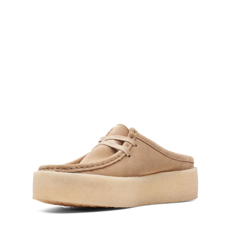 Wallabee Cup Lo Clarks Hellbraun Wliniert