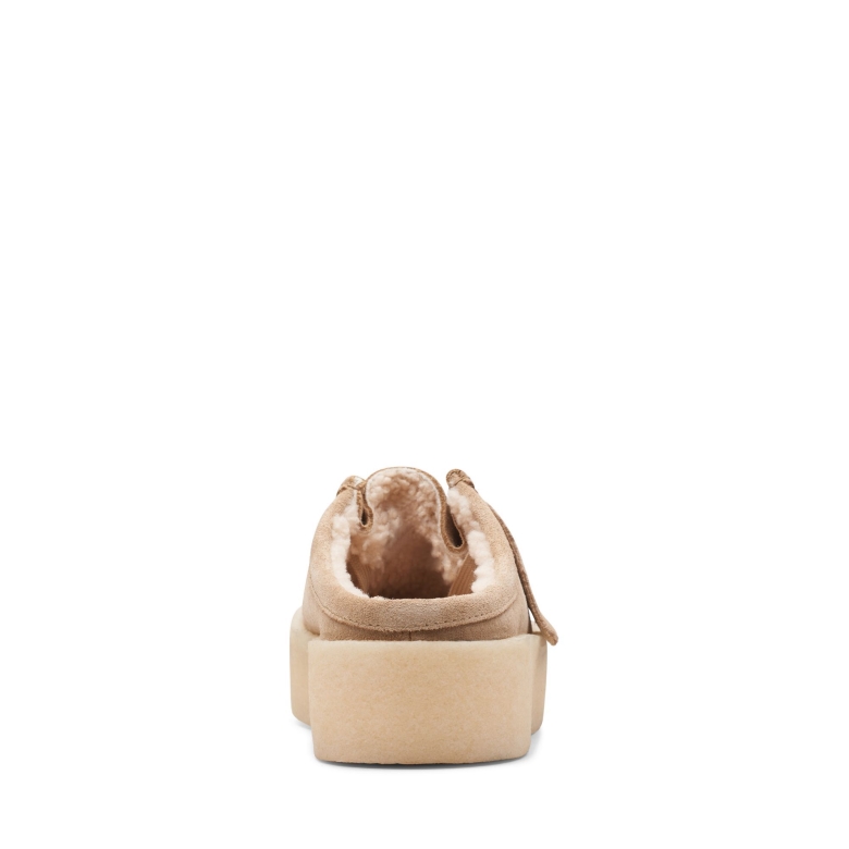Wallabee Cup Lo Clarks Hellbraun Wliniert
