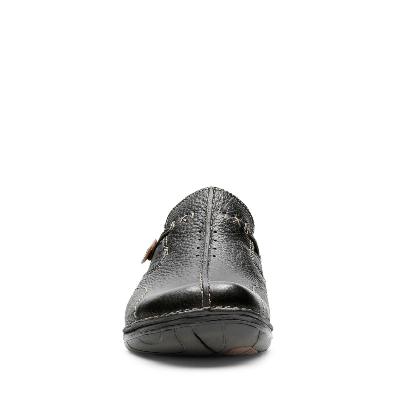 Un Loop Clarks Schwarzes Leder