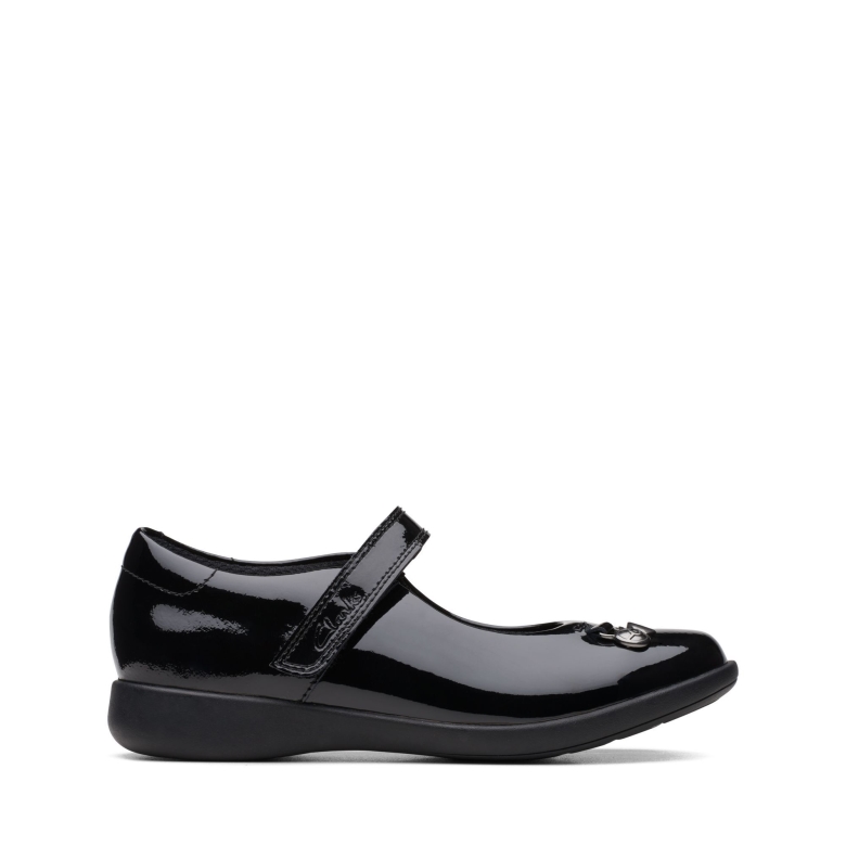 Black Pat Clarks ätzen Mj Pm K