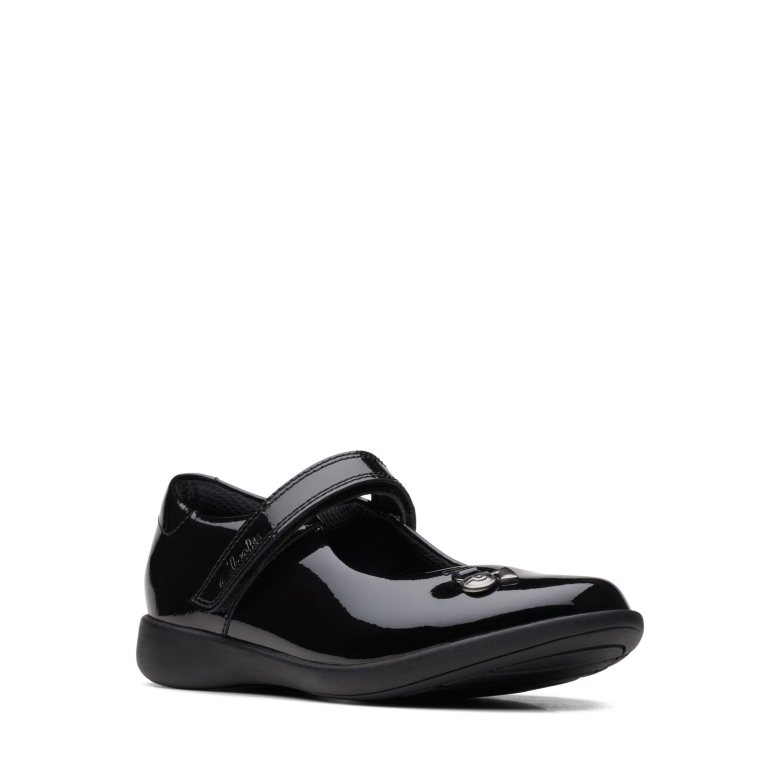 Black Pat Clarks ätzen Mj Pm K