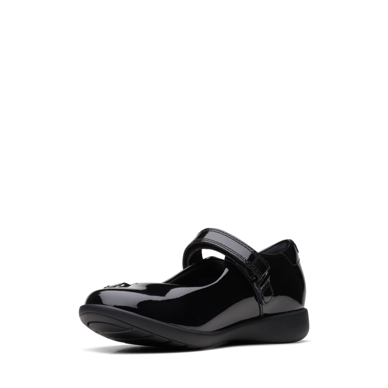 Black Pat Clarks ätzen Mj Pm K