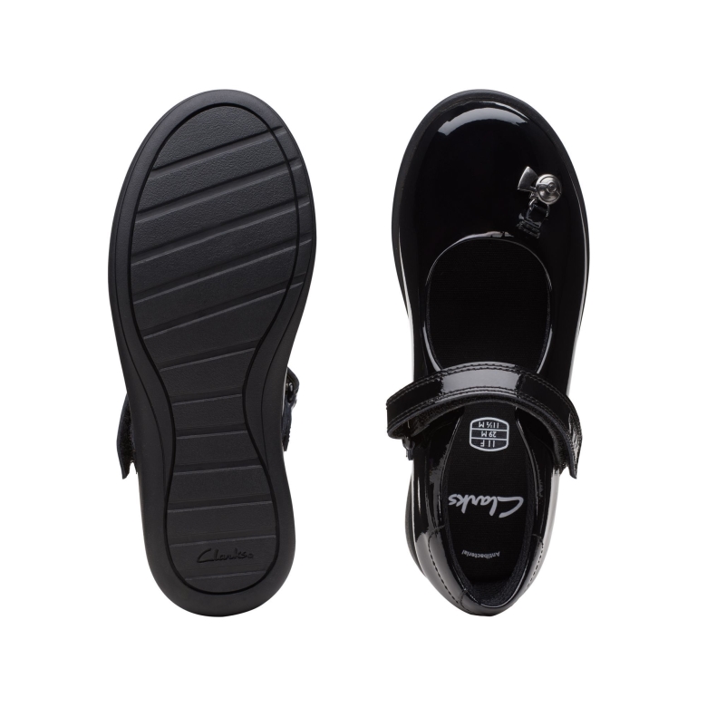 Black Pat Clarks ätzen Mj Pm K