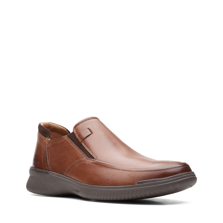 Clarks Donaway Step Dunkelbraunes Leder