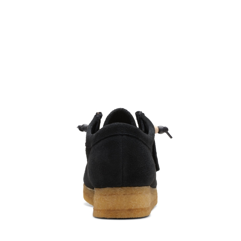 Wallabee Clarks Aus Schwarzem Bast