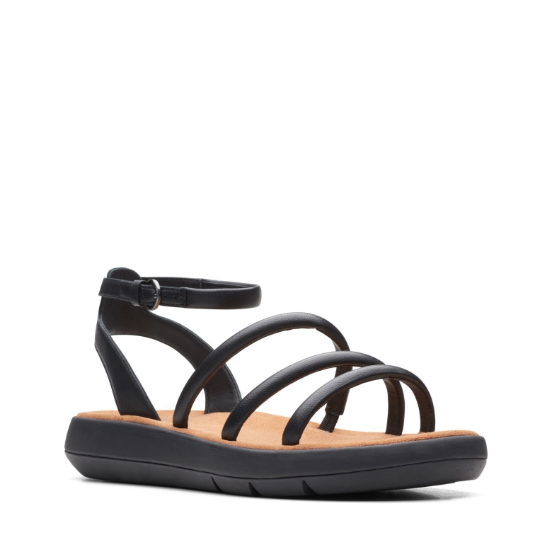 Schwarzes Leder Im Clarks-jemsa-stil