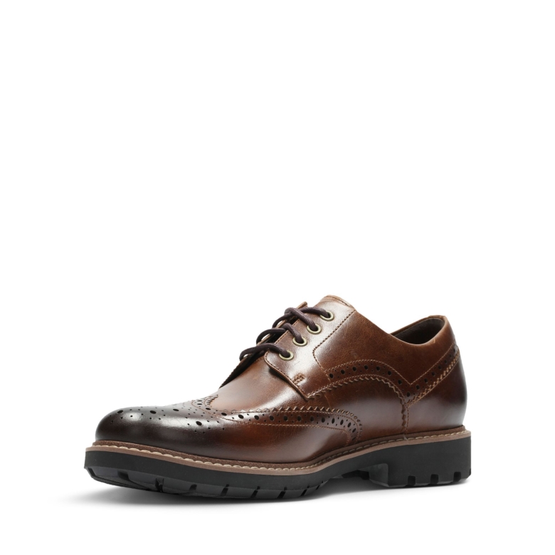 Batcombe Wing Dunkelbraunes Leder Clarks