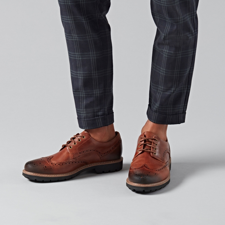 Batcombe Wing Dunkelbraunes Leder Clarks