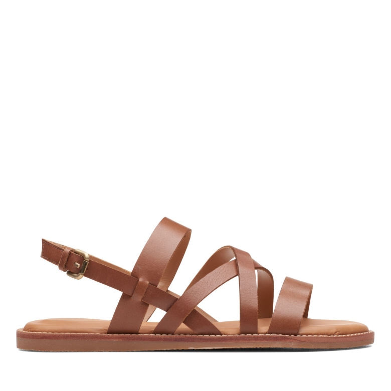 Karsea Sun Clarks Hellbraunes Leder